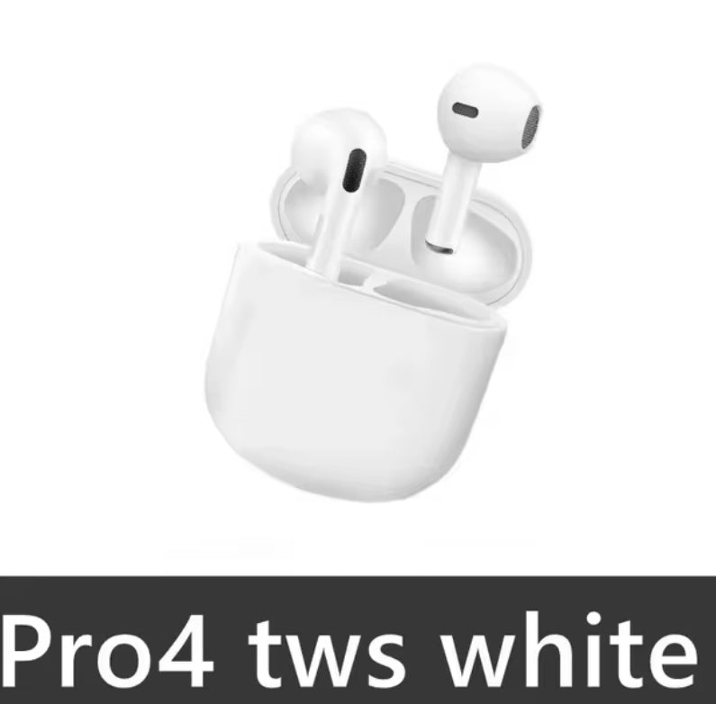 TWS Pro 4 Fone de Ouvido Bluetooth, Estéreo 9D, Android, iPhone