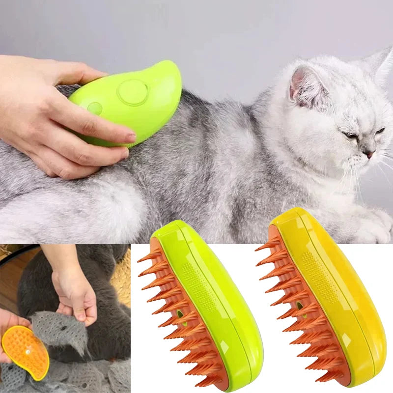 Escova De Vapor Para Gatos, Spray Elétrico, Spray de Água, Pente Remoção De Pelos