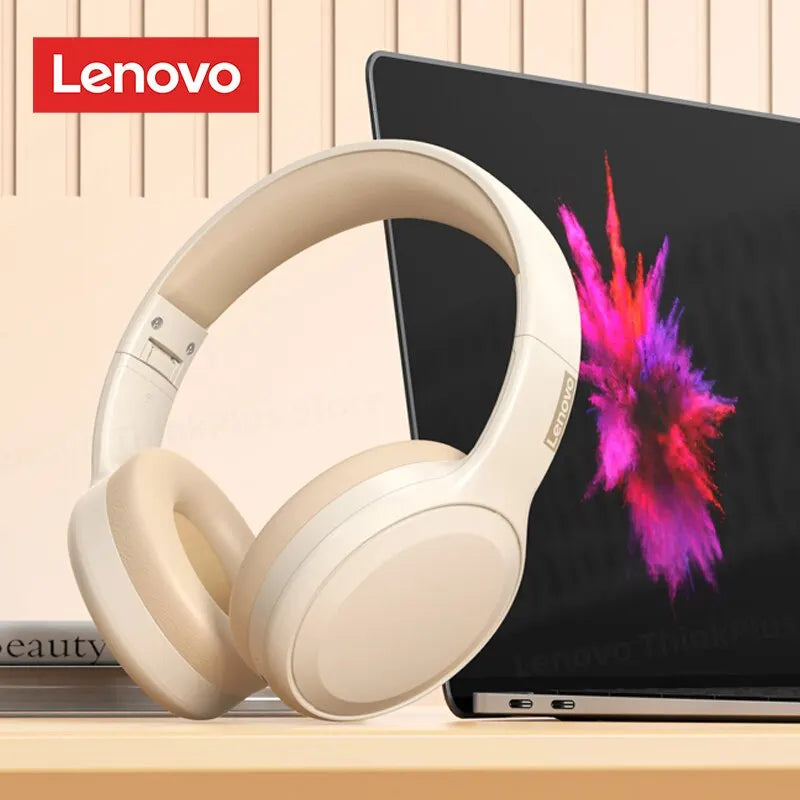 Lenovo Th30 Fones De Ouvido Sem Fio Bluetooth 5.3 Dobrável Microfone, Música 250ma