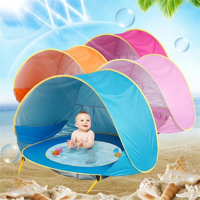 Baby Tenda De Praia Para Crianças, Proteção UV, Brinquedos Ao Ar Livre, Piscina