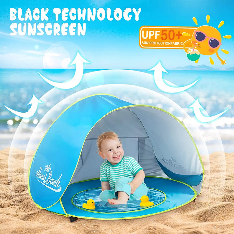 Baby Tenda De Praia Para Crianças, Proteção UV, Brinquedos Ao Ar Livre, Piscina